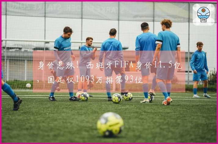 身价悬殊！西班牙FIFA身价11.5亿，国足仅1093万排第93位